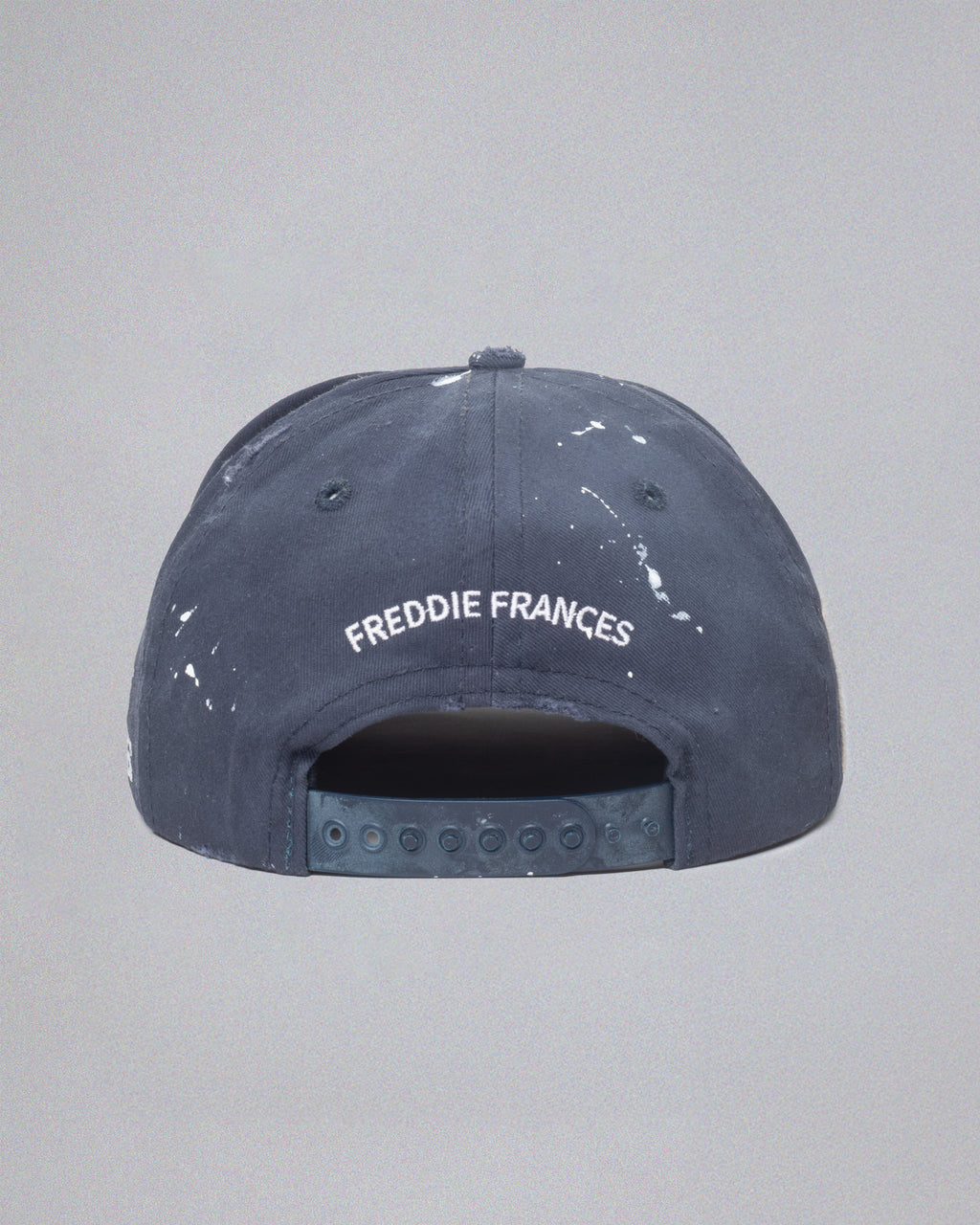 Club de Cinéma Aged Snapback Cap in Navy Washed Cotton