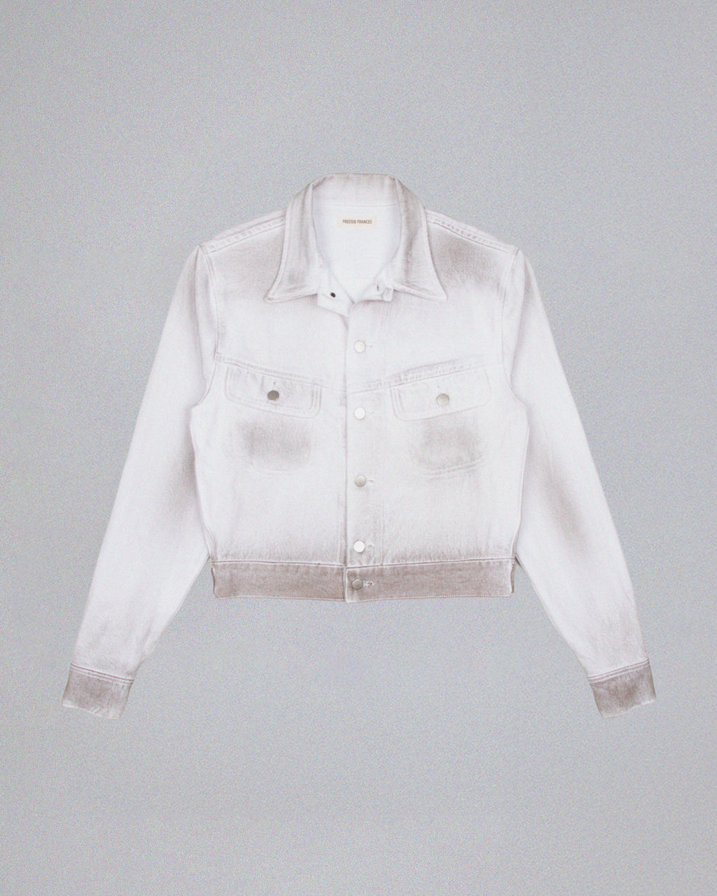 Alix Derty White Denim Trucker Jacket