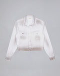 Alix Derty White Denim Trucker Jacket