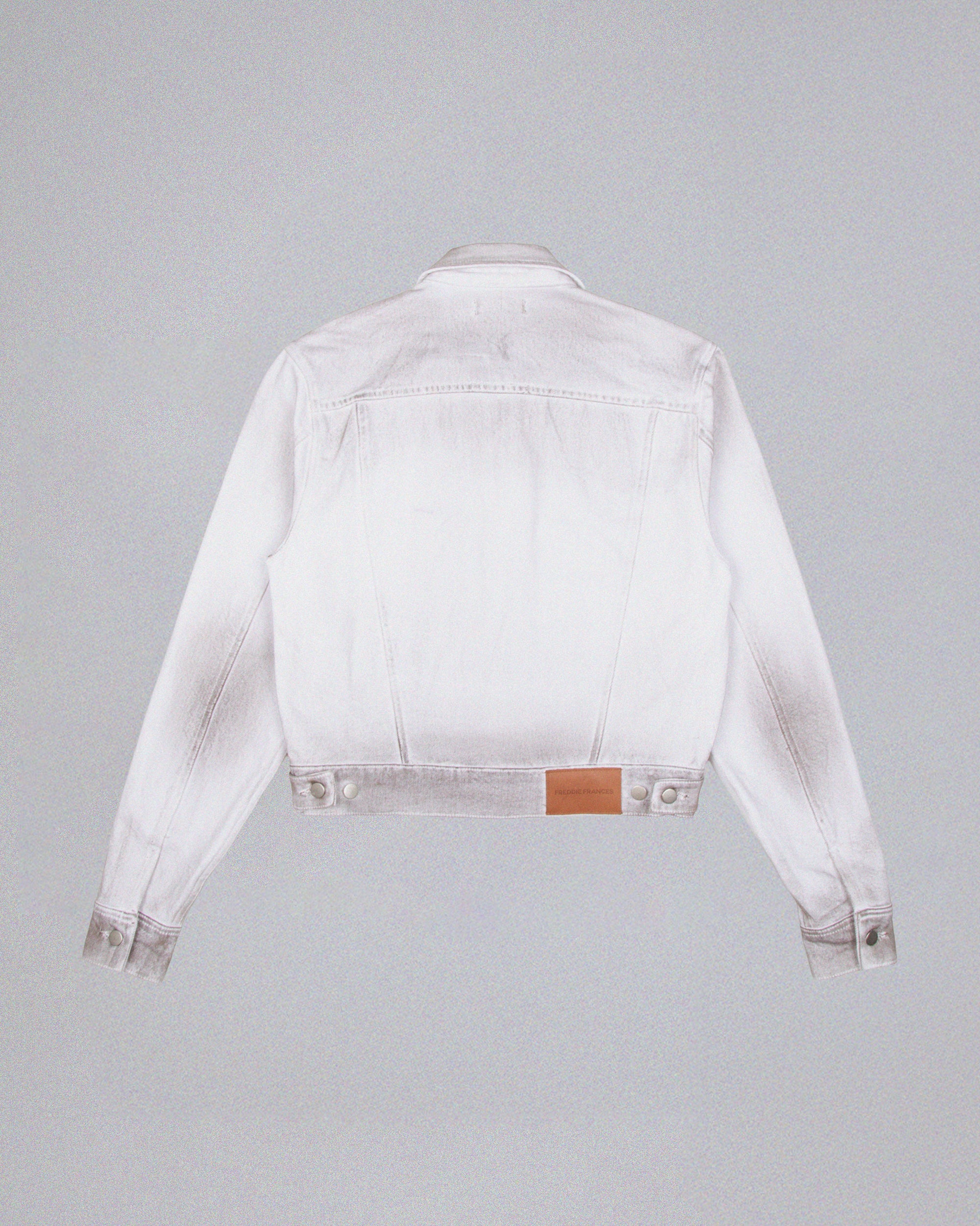 Alix Derty White Denim Trucker Jacket