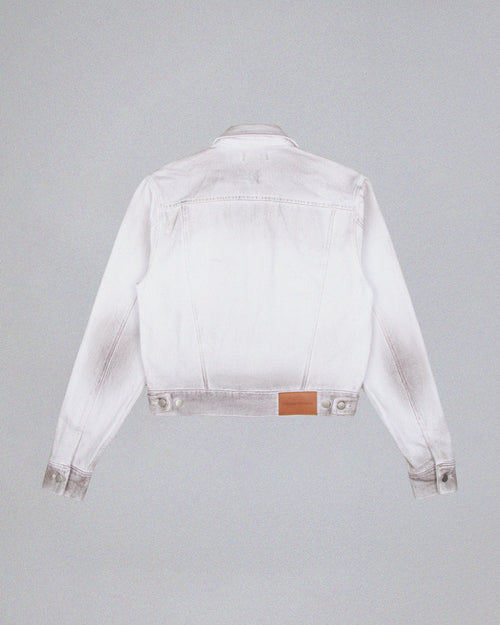 Alix Derty White Denim Trucker Jacket