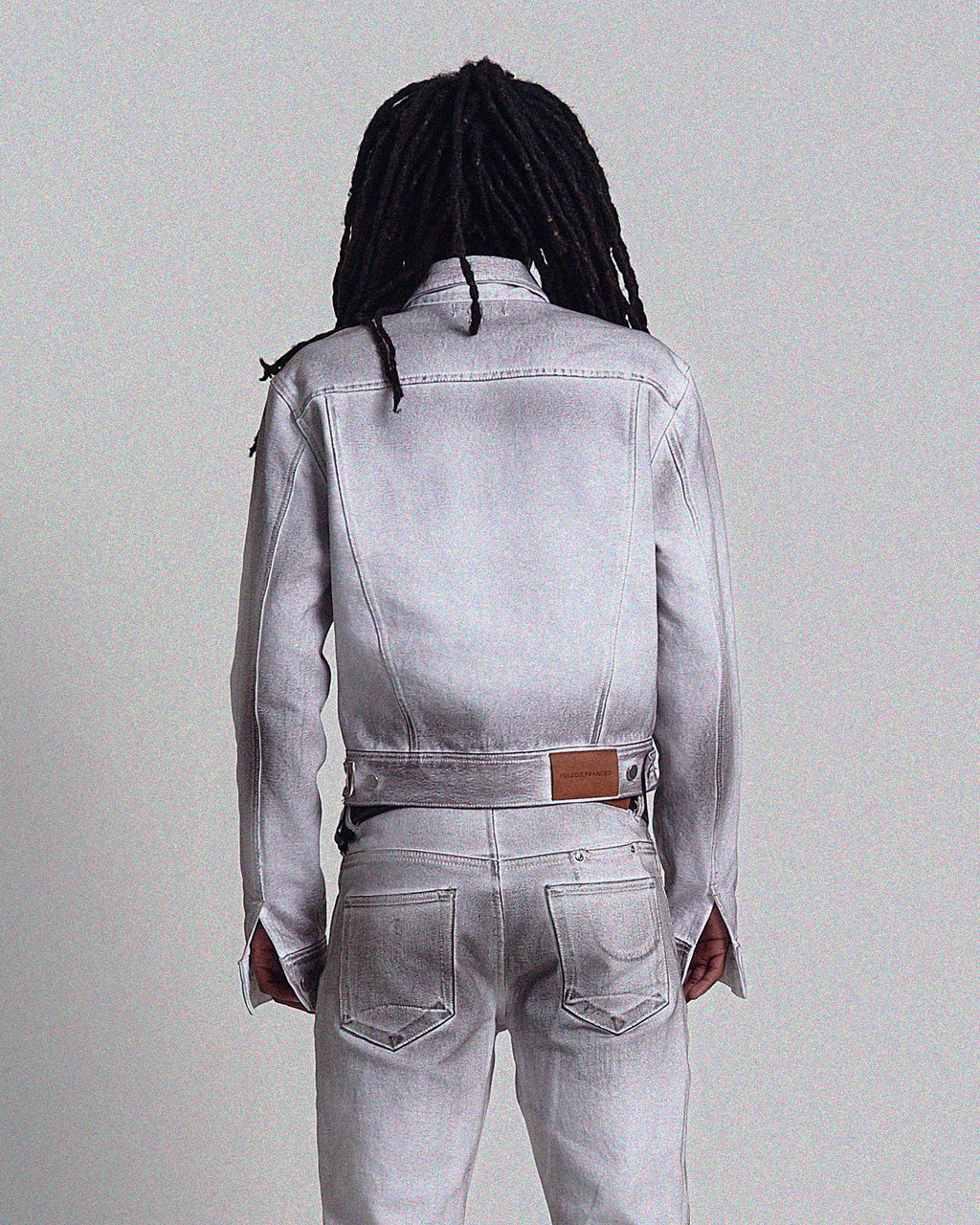 Alix Derty White Denim Trucker Jacket