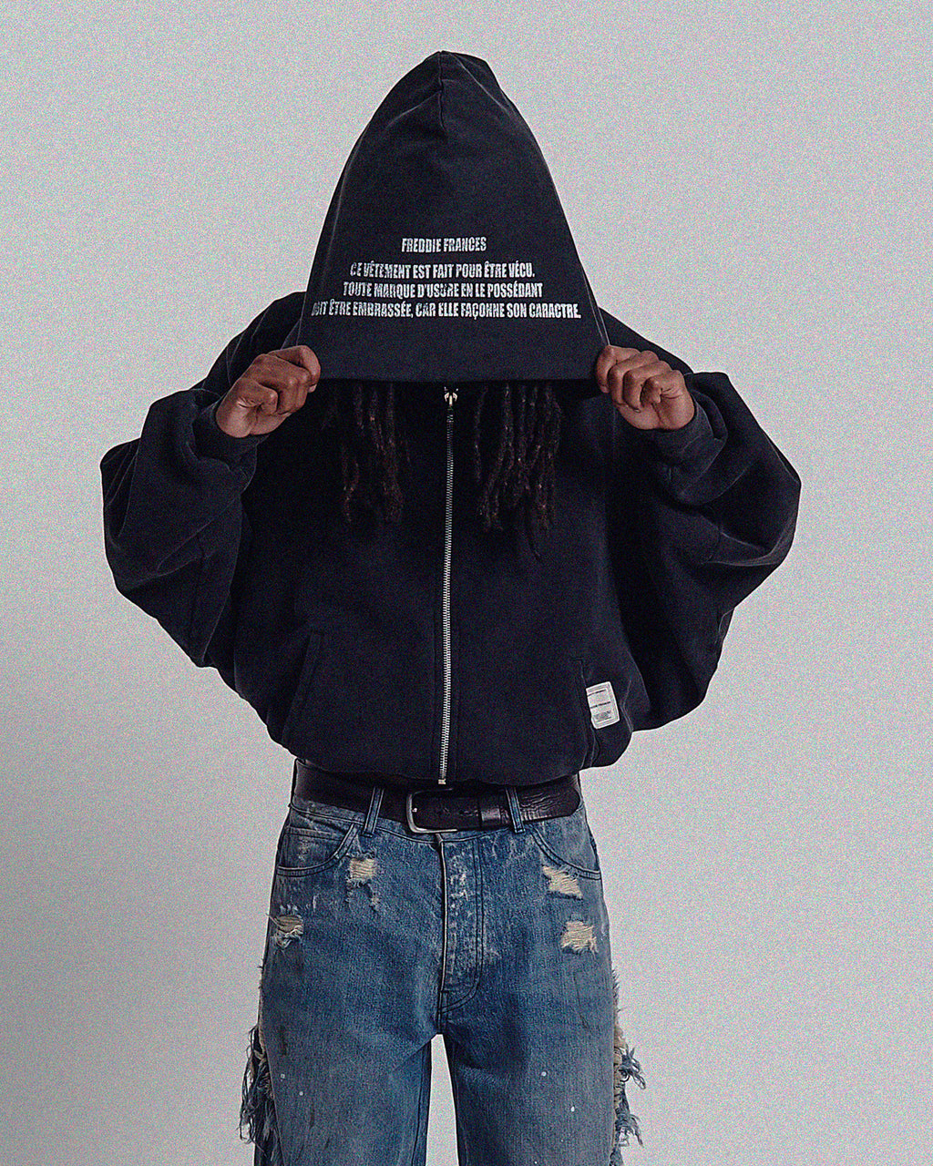 Swan Zip Up Hoodie