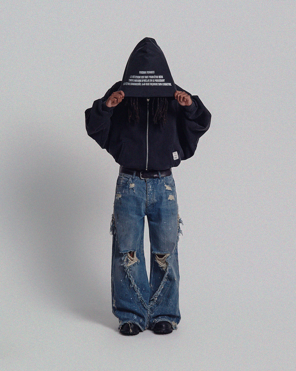 Swan Zip Up Hoodie