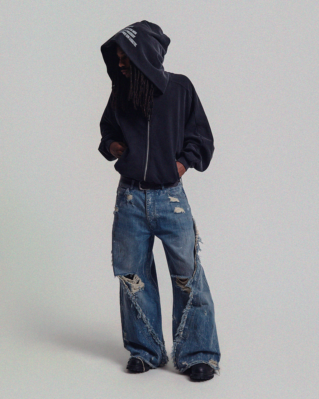 Swan Zip Up Hoodie